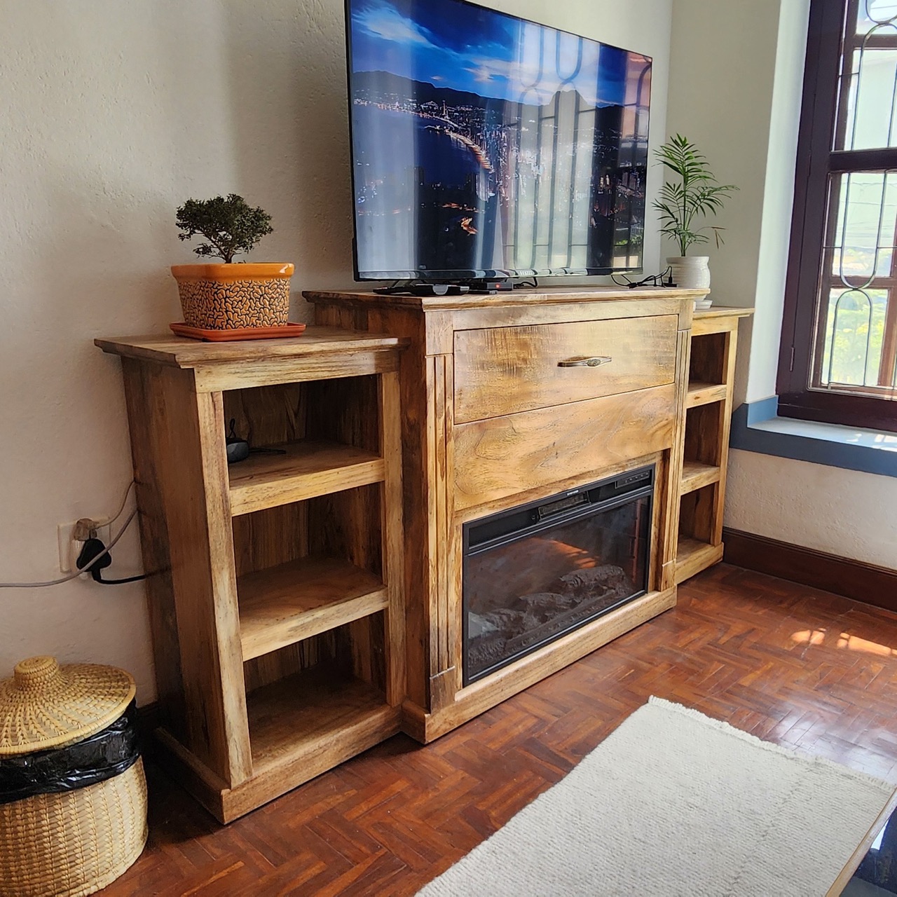 Nima TV Cabinet with Electric Fire Place